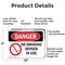Signmission No Smoking Oxygen In Use Danger Sign, Aluminum, 10in W x 7in L, 2PK OS-2PACK-DS-A-710-L-1487 - alternate 6